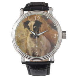 Portrait eines Jacks Russell Dog (Tierart) Armbanduhr