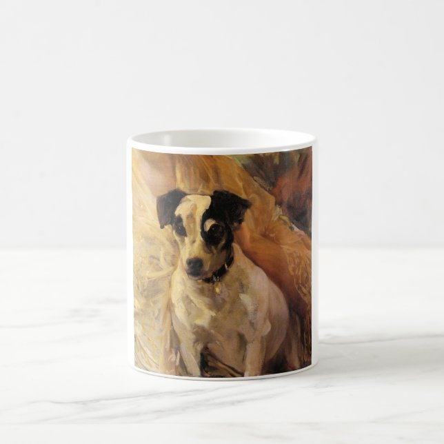 Portrait eines Jacks Russell Dog (Tierart) Kaffeetasse (Mittel)