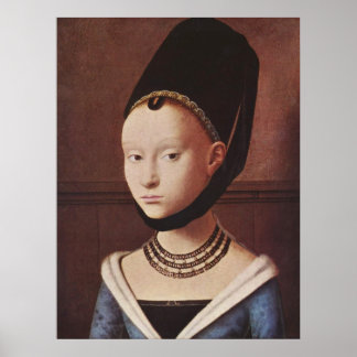 Portrait eines jungen Girl Poster