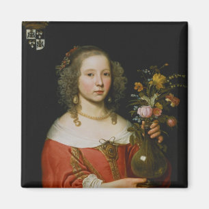 Portrait eines jungen Mädchens Magnet