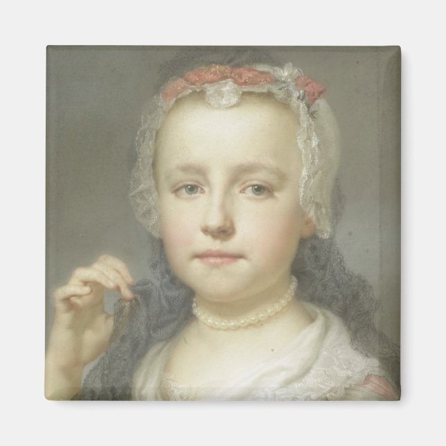Portrait eines jungen Mädchens Magnet (Vorne)