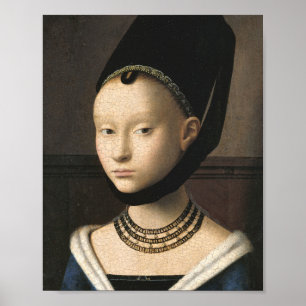 Portrait eines jungen Mädchens - Petrus Christus Poster