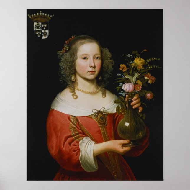 Portrait eines jungen Mädchens Poster (Vorne)