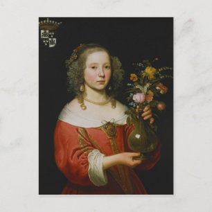 Portrait eines jungen Mädchens Postkarte