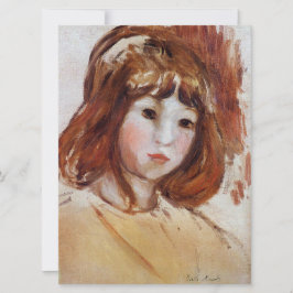 Portrait eines jungen Mädchens (von Berthe Morisot Karte