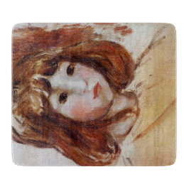 Portrait eines jungen Mädchens (von Berthe Morisot Schneidebrett