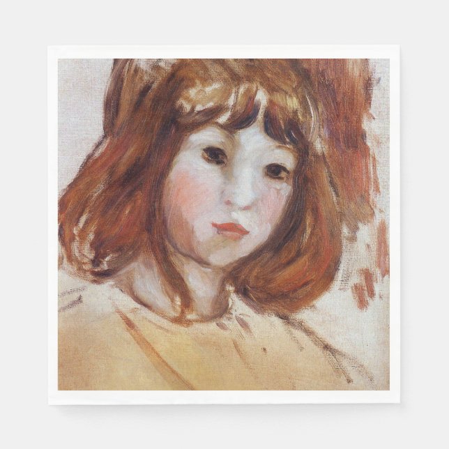 Portrait eines jungen Mädchens (von Berthe Morisot Serviette (Vorderseite)