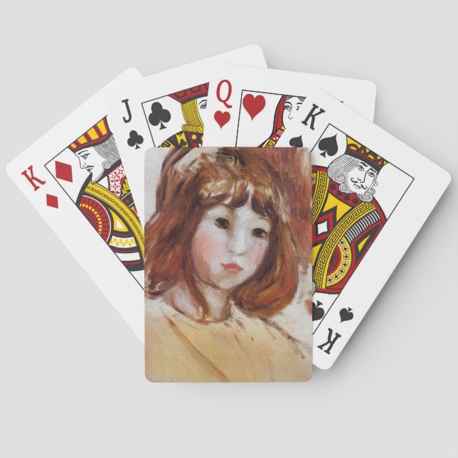 Portrait eines jungen Mädchens (von Berthe Morisot Spielkarten (Rückseite)