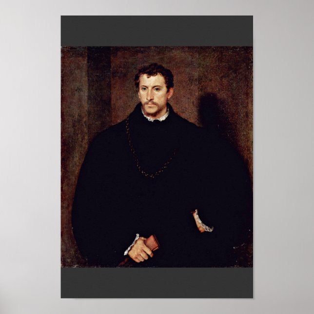 Portrait eines jungen Mannes (der junge Engländer) Poster (Vorne)