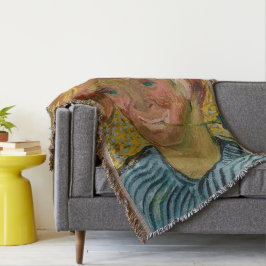 Portrait eines jungen Mannes mit Cornflower, Van G Decke