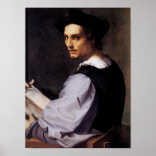 Portrait eines jungen Mannes Poster