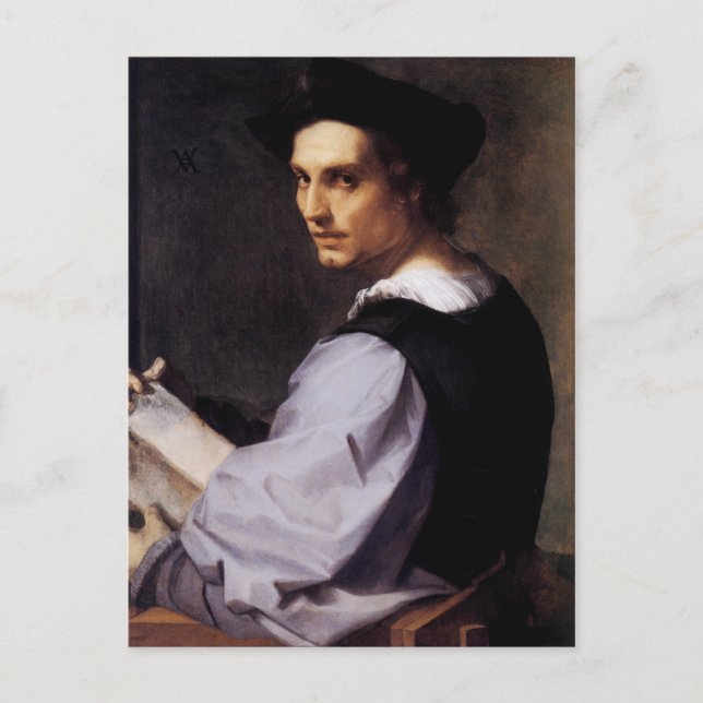 Portrait eines jungen Mannes Postkarte (Vorderseite)