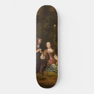 Portrait eines jungen Mannes (Vintage niederländis Skateboard