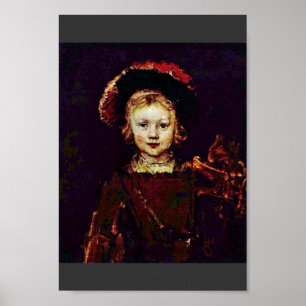 Portrait eines Jungen (Titus Rembrandts Sohn?) Poster