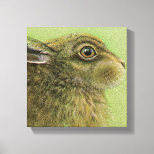 Portrait eines Kaninchenweidedrucks aus gegossenen Leinwanddruck