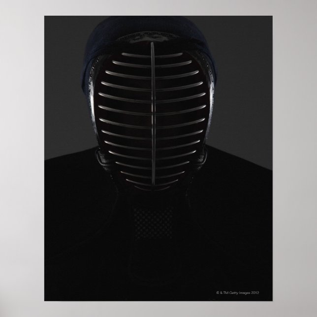 Portrait eines Kendo Fencer 5 Poster (Vorne)
