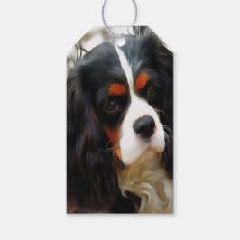 Portrait eines Königs Charles Cavalier Spaniel Geschenkanhänger
