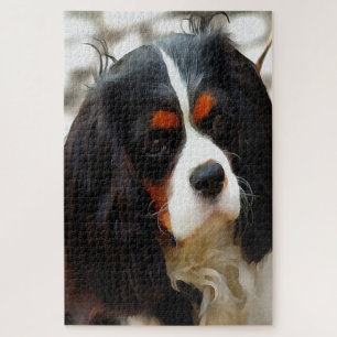 Portrait eines Königs Charles Cavalier Spaniel Puzzle