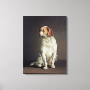 Portrait eines Königs Charles Spaniel Leinwanddruck
