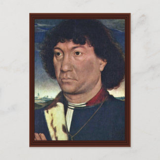 Portrait eines Mannes aus der Familie Lespinette Postkarte
