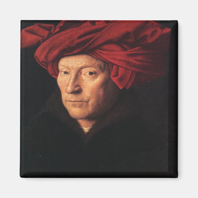 'Portrait eines Mannes' Magnet (Vorne)