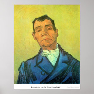 Portrait eines Mannes von Vincent van Gogh Poster