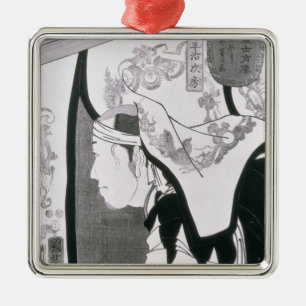 Portrait eines Ronins, von "Seichin Gushi Shozo" Silbernes Ornament