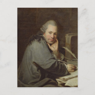 Portrait eines Schriftstellers, 1772 Postkarte