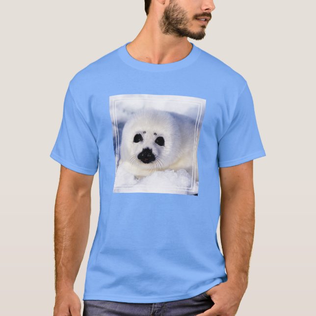 Portrait eines Siegels der Harfe T-Shirt (Vorderseite)