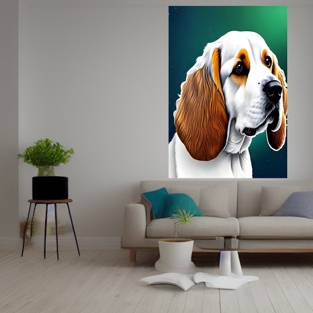 Portrait eines Spaniels | AI Art Poster (Von Creator hochgeladen)