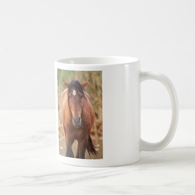 Portrait eines wilden Mustang Tasse (Rechts)