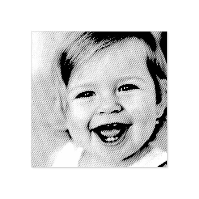 Portrait Face Foto Craft Gummistempel (Prägung)