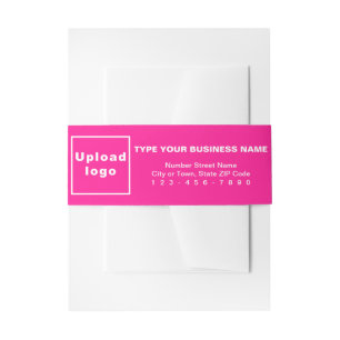 Portrait-Format für Business Pink Einladungsbanderole