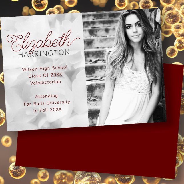 Portrait Foto Abschluss Ankündigung für sie (Von Creator hochgeladen)