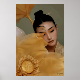 Portrait Geji GaiGai Chinese Dance Poster