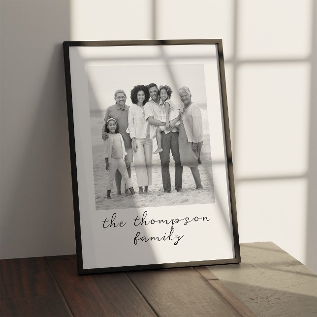 Portrait-Geschenk für benutzerdefinierte Familie f Poster (Von Creator hochgeladen)