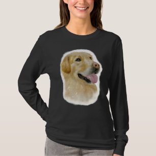 Portrait Golden Labrador oder Golden Retriever L T-Shirt