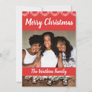 Portrait Holiday Card für afrikanische Amerikaner Feiertagskarte