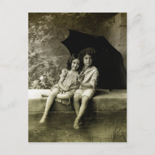 Portrait im Regen Postkarte
