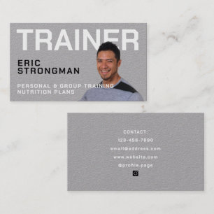 Portrait Image Personal Trainer Visitenkarte