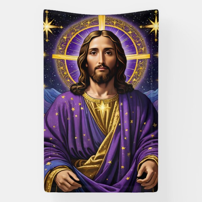 Portrait Jesu Christi Weihnachten Banner (Vertikal)