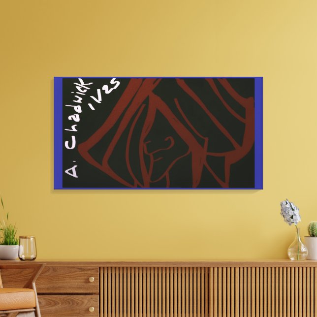 Portrait Leinwanddruck (Insitu (Wohnzimmer))