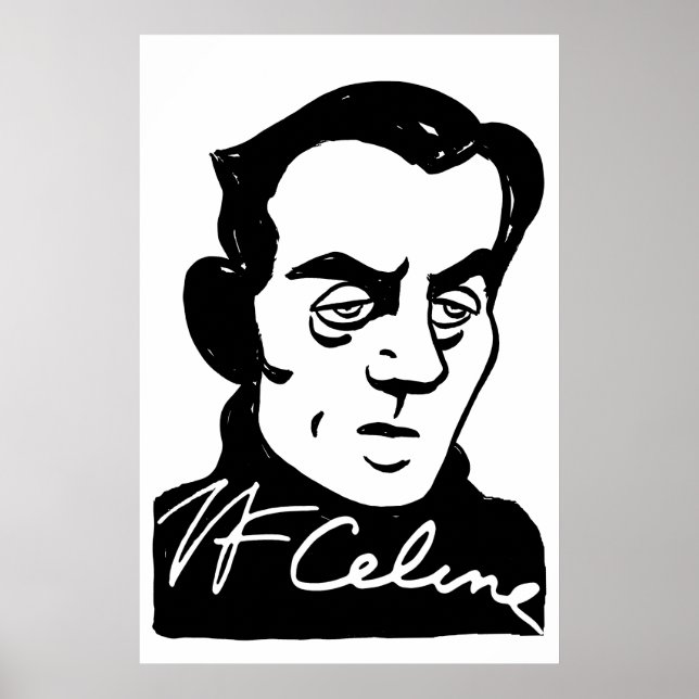Portrait Louis-Ferdinand Céline Poster (Vorne)