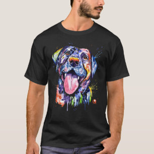 Portrait-Malerei im Schwarzen Labor T-Shirt