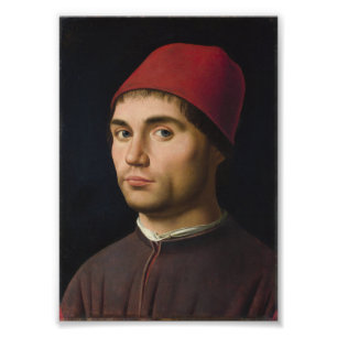 Portrait Man Antonello Messina Malerei Art vintag Fotodruck