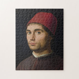 Portrait Man Antonello Messina Malerei Art vintag Puzzle