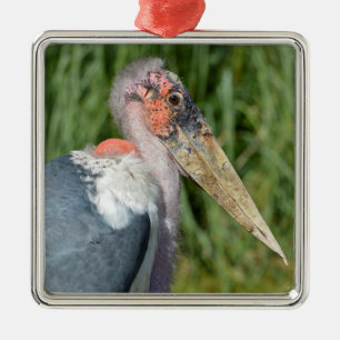 Portrait marabou Storch Ornament Aus Metall