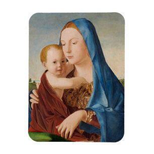 Portrait Mary und Baby Jesus Magnet