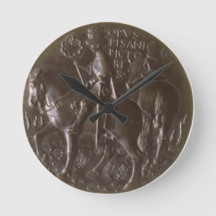 Portrait medal, reverse depicting Gianfrancesco Go Runde Wanduhr