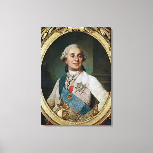 Portrait Medallion von Louis XVI 1775 Leinwanddruck